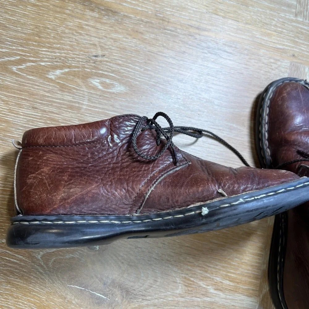 BORN Chukka Boots Dark Brown Leather Men's 7‎ 38 Boho